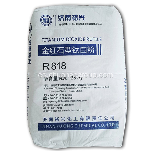 Yuxing Titanium Dioxide Rutile R818 para tuberías de PVC